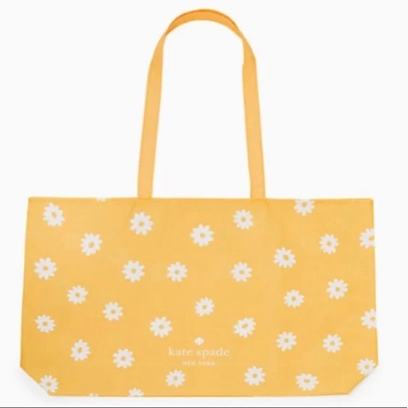 kate spade Bags Kate Spade Yellow Canvasnylon Daisy Floral Print